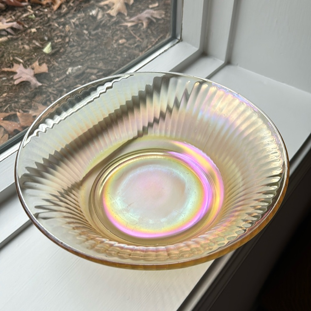 Indiana Glass Carnival Ribbed bowl - Picture 1 of 5